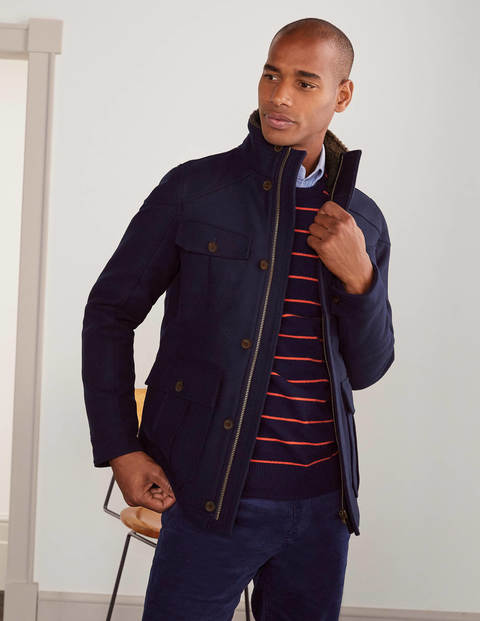 Monmouth Wollmantel - Navy Monmouth Wollmantel - Navy