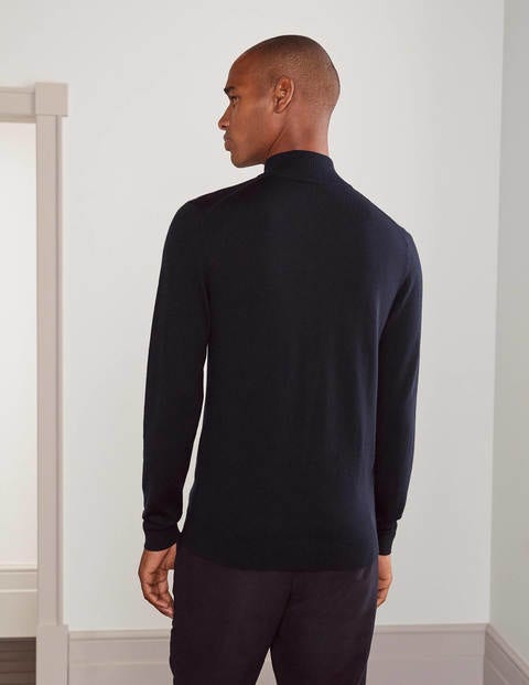 Merino Mock-Neck - Navy Merino Mock-Neck - Navy