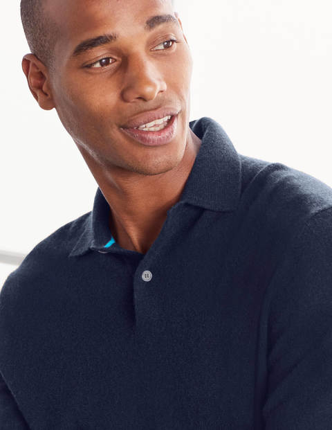 Cashmere Polo - Navy Cashmere Polo - Navy