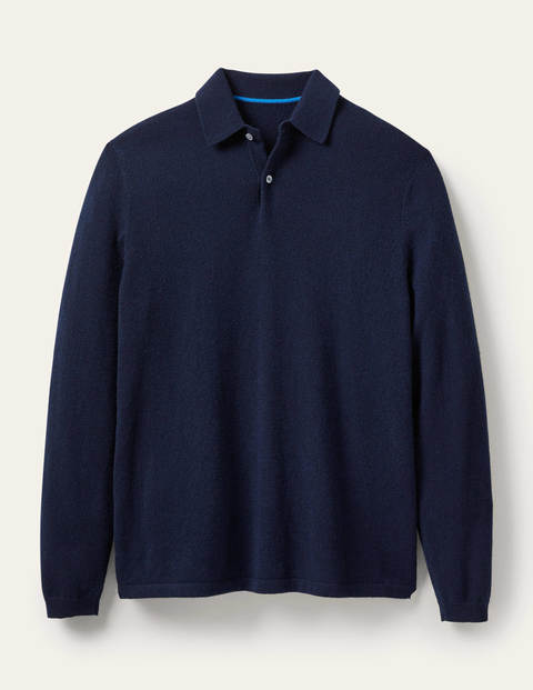 Cashmere Polo - Navy Cashmere Polo - Navy