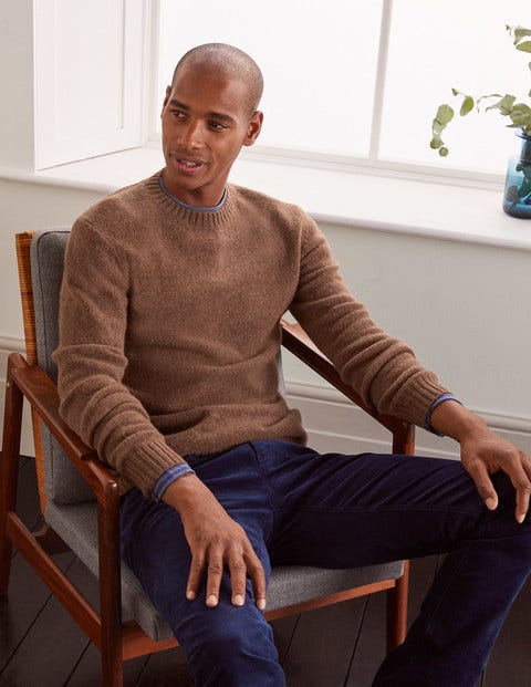 Aldgate Brushed Crew Neck - Camel Aldgate Brushed Crew Neck - Camel