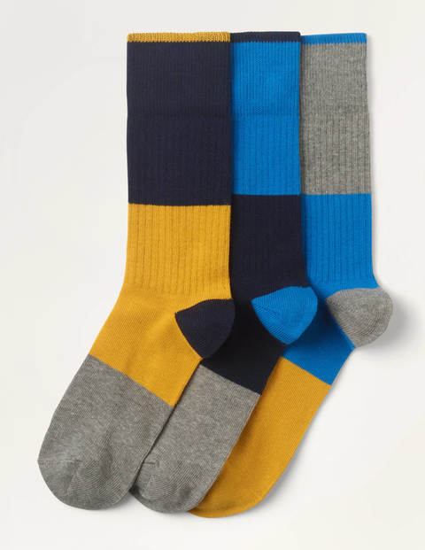 Chunky Weekend Socks - Colourblock Stripe Pack Chunky Weekend Socks - Colourblock Stripe Pack
