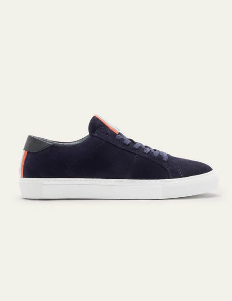 Leather Trainers - Navy Suede Leather Trainers - Navy Suede