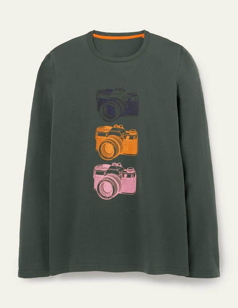 Long Sleeve Graphic T-Shirt - Cameras Long Sleeve Graphic T-Shirt - Cameras