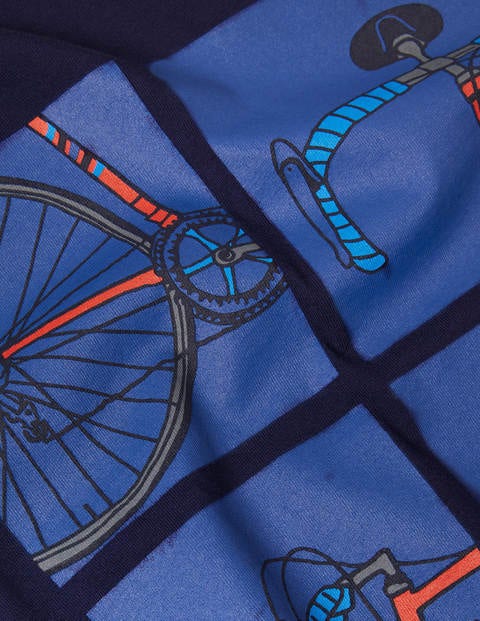 Long Sleeve Graphic T-Shirt - Light Navy Bikes Long Sleeve Graphic T-Shirt - Light Navy Bikes