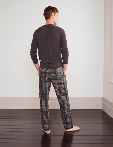 Brushed Cotton Pajama Bottoms - Emerald Night/ Corsica Check Brushed Cotton Pajama Bottoms - Emerald Night/ Corsica Check