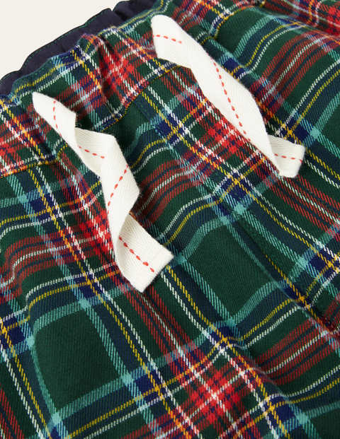 Brushed Cotton Pajama Bottoms - Emerald Night/ Corsica Check Brushed Cotton Pajama Bottoms - Emerald Night/ Corsica Check