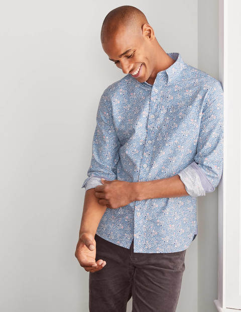 Chemise contemporaine en oxford - Motif floral vintage Chemise contemporaine en oxford - Motif floral vintage