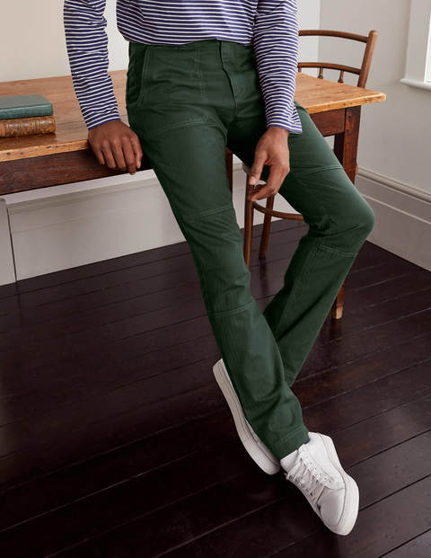 Pantalon décontracté à chevrons - Vert émeraude foncé Pantalon décontracté à chevrons - Vert émeraude foncé