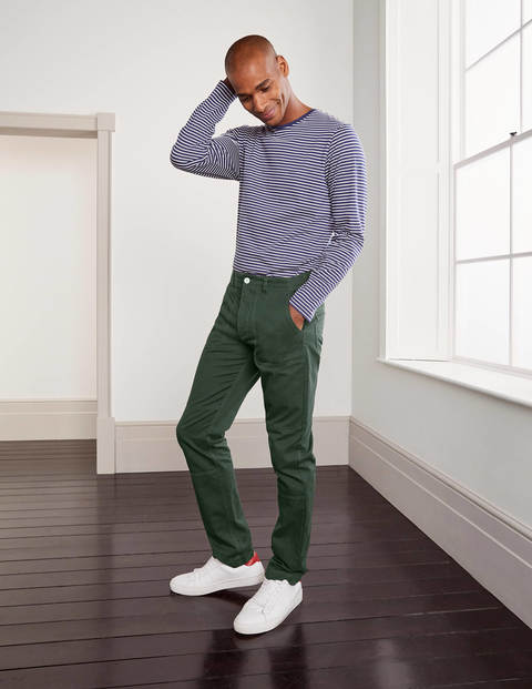 Pantalon décontracté à chevrons - Vert émeraude foncé Pantalon décontracté à chevrons - Vert émeraude foncé
