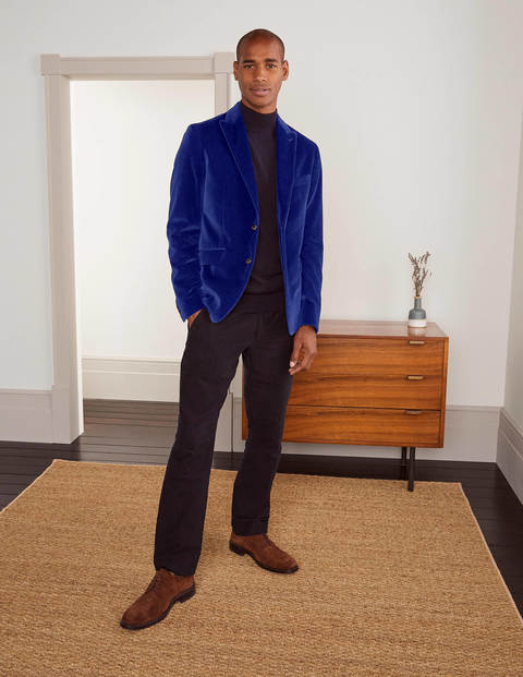 Blazer Highgate en velours - Bleu grec Blazer Highgate en velours - Bleu grec