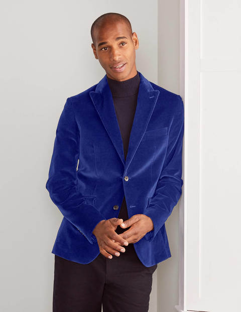 Blazer Highgate en velours - Bleu grec Blazer Highgate en velours - Bleu grec