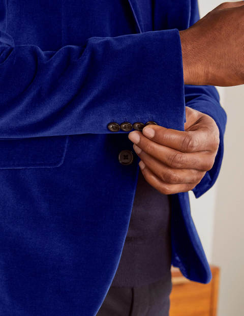 Blazer Highgate en velours - Bleu grec Blazer Highgate en velours - Bleu grec