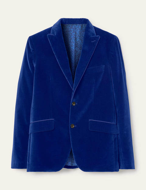 Blazer Highgate en velours - Bleu grec Blazer Highgate en velours - Bleu grec