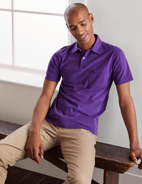 Sueded Jersey Polo - Royal Purple Sueded Jersey Polo - Royal Purple