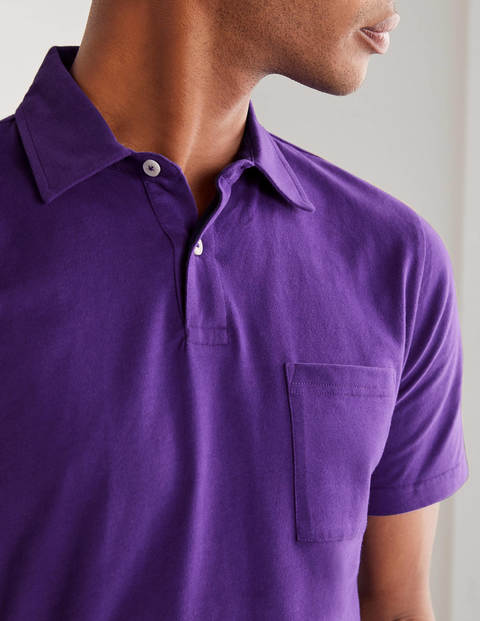 Sueded Jersey Polo - Royal Purple Sueded Jersey Polo - Royal Purple