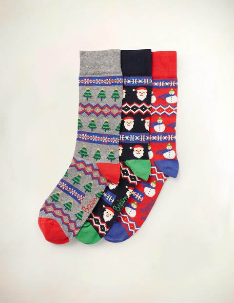 Christmas Socks - Novelty Fairisle Christmas Socks - Novelty Fairisle