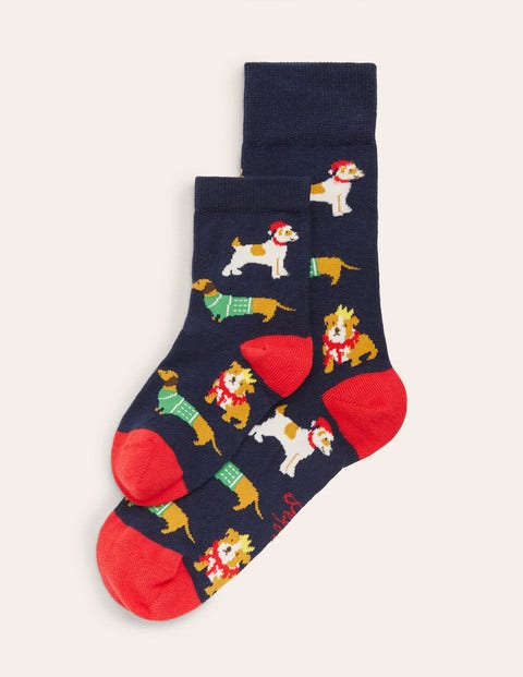 Festliche Mini-Me-Socken - Festliche Hunde Festliche Mini-Me-Socken - Festliche Hunde