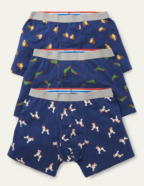 Festliche Jersey-Boxershorts im 3er-Pack - Festliche Hunde Festliche Jersey-Boxershorts im 3er-Pack - Festliche Hunde