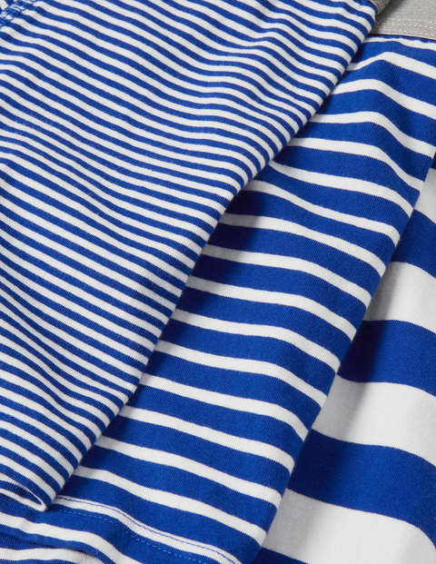 3 Pack Jersey Boxers - Regal Blue Mix Stripe Pack 3 Pack Jersey Boxers - Regal Blue Mix Stripe Pack