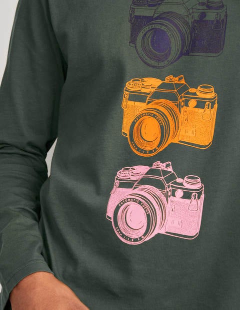 Long Sleeve Graphic T-Shirt - Cameras Long Sleeve Graphic T-Shirt - Cameras