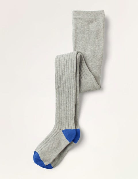 Ribbed Tights - Grey Marl Ribbed Tights - Grey Marl