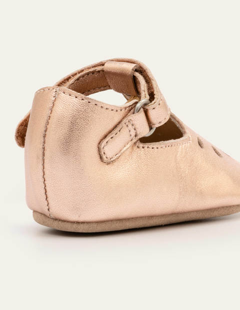Chaussures ultra-souples en cuir - Or rose métallisé Chaussures ultra-souples en cuir - Or rose métallisé