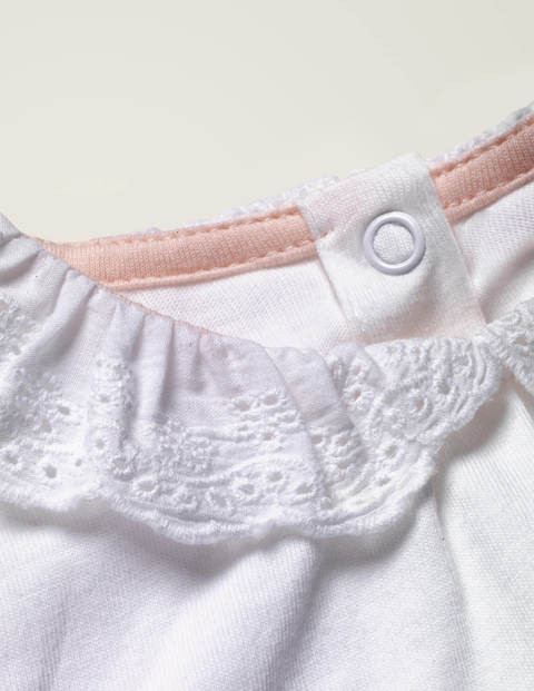 Broderie Collar T-shirt - White Broderie Broderie Collar T-shirt - White Broderie