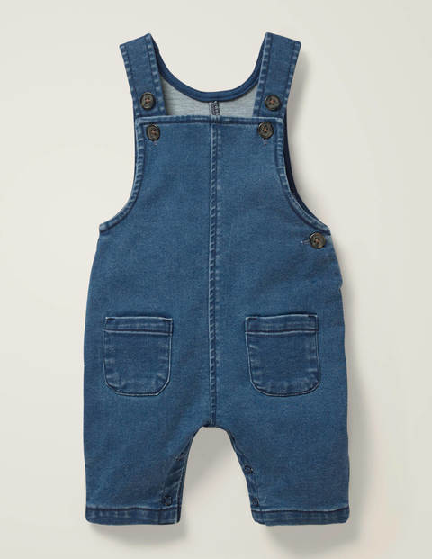 Jersey Denim Dungarees - Denim Blue Jersey Denim Dungarees - Denim Blue