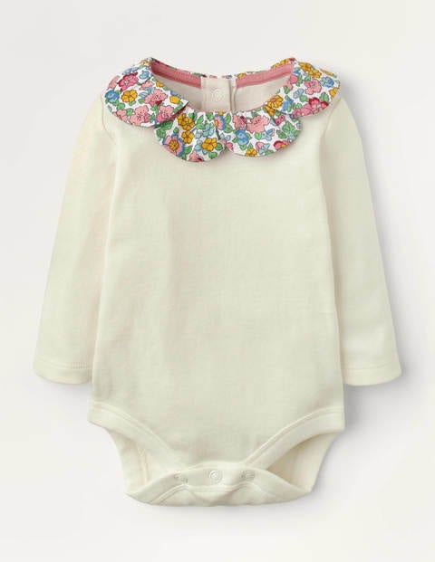 Printed Collared Body - Ivory Printed Collared Body - Ivory