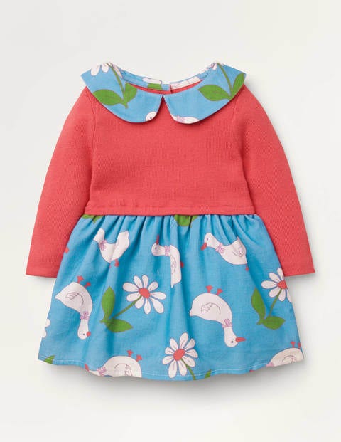 baby blue collared dress