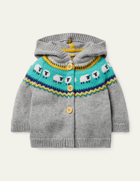 Fair Isle Knitted Jacket - Grey Marl Fair Isle Fair Isle Knitted Jacket - Grey Marl Fair Isle