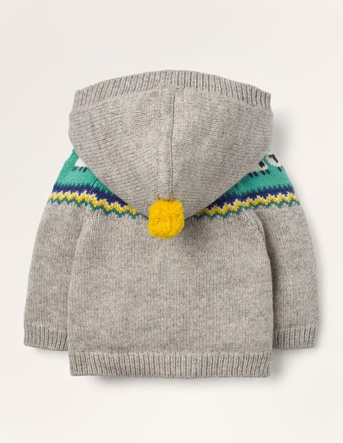Fair Isle Knitted Jacket - Grey Marl Fair Isle Fair Isle Knitted Jacket - Grey Marl Fair Isle