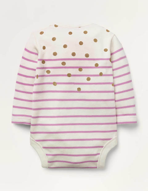 Bunter Breton-Body - Weidenröschen, Goldtupfen Bunter Breton-Body - Weidenröschen, Goldtupfen