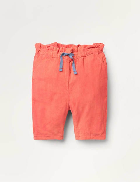 Cord Pull-on Trousers - Pale Red Cord Pull-on Trousers - Pale Red