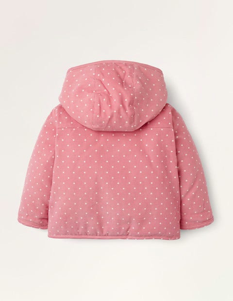Cord Appliqué Coat - Formica Pink Pin Spot Cord Appliqué Coat - Formica Pink Pin Spot