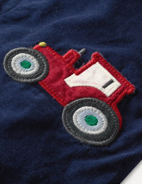 Cord Dungaree Set - Starboard Blue Tractors Cord Dungaree Set - Starboard Blue Tractors