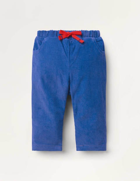 Pantalon en velours côtelé doublé de jersey - Tracteurs bleu brillant Pantalon en velours côtelé doublé de jersey - Tracteurs bleu brillant