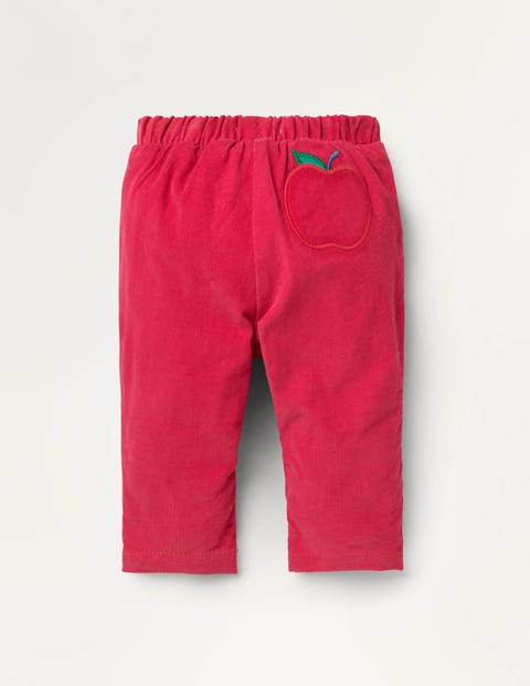 Jersey-lined Cord Trousers - Cherry Tomato Red Apples Jersey-lined Cord Trousers - Cherry Tomato Red Apples