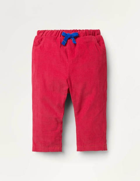 Jersey-lined Cord Trousers - Cherry Tomato Red Apples Jersey-lined Cord Trousers - Cherry Tomato Red Apples