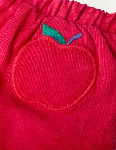 Jersey-lined Cord Trousers - Cherry Tomato Red Apples Jersey-lined Cord Trousers - Cherry Tomato Red Apples