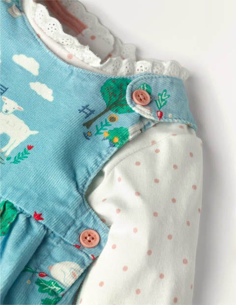 Woven Pinnie Dress Set - Baby Farmhouse Woven Pinnie Dress Set - Baby Farmhouse