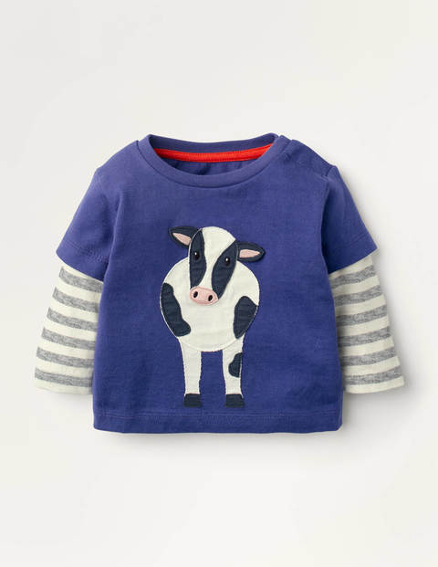 Farm Animal T-shirt - Starboard Blue Cow Farm Animal T-shirt - Starboard Blue Cow