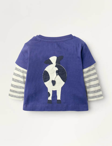 Farm Animal T-shirt - Starboard Blue Cow Farm Animal T-shirt - Starboard Blue Cow