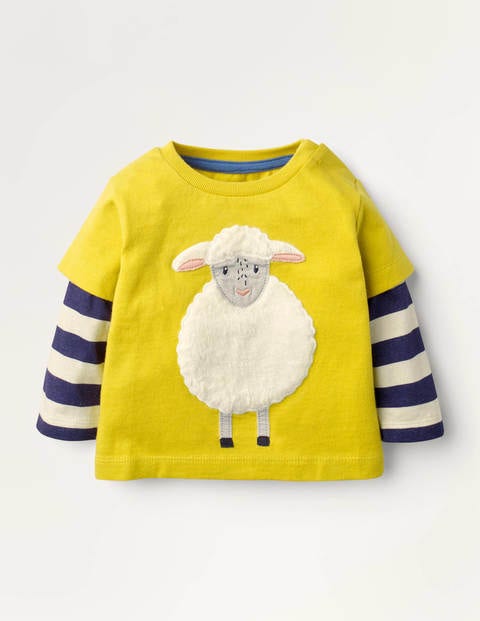 Farm Animal T-shirt - Mimosa Yellow Sheep Farm Animal T-shirt - Mimosa Yellow Sheep