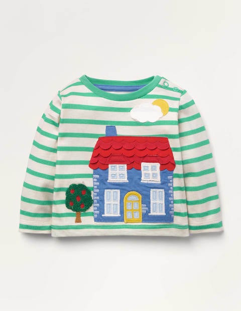 Lift The Flap T-shirt - Ivory/Highland Green House Lift The Flap T-shirt - Ivory/Highland Green House