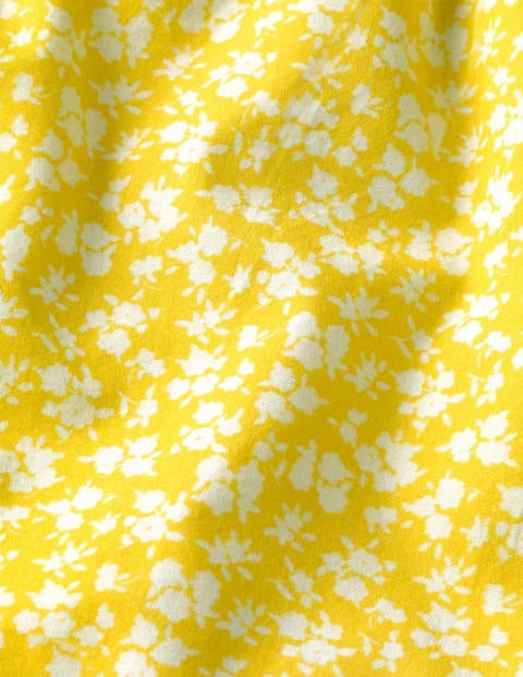 Robe 2-en-1 à imprimé floral - Motif floral vintage jaune jonquille Robe 2-en-1 à imprimé floral - Motif floral vintage jaune jonquille