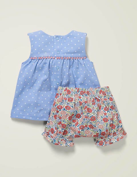 Jersey-Spielset mit Applikation - Rosa, Blumenbeet/Schildkröte Jersey-Spielset mit Applikation - Rosa, Blumenbeet/Schildkröte