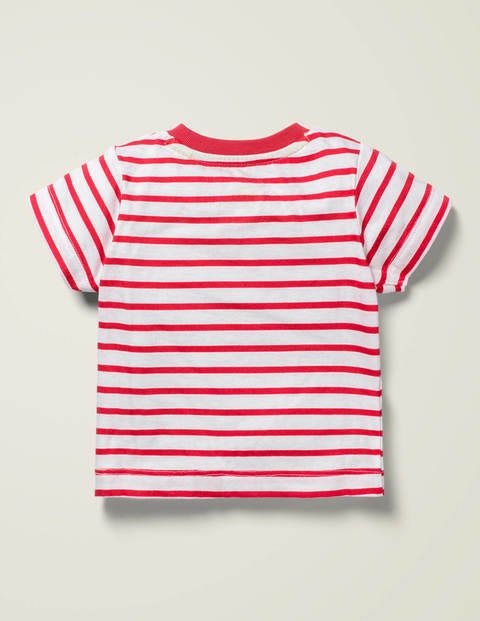 Lift-The-Flap T-Shirt - White/Cherry Tomato Balloon Lift-The-Flap T-Shirt - White/Cherry Tomato Balloon