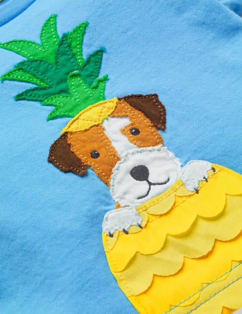 Fun Appliqué T-Shirt - Surfboard Blue Sprout Fun Appliqué T-Shirt - Surfboard Blue Sprout